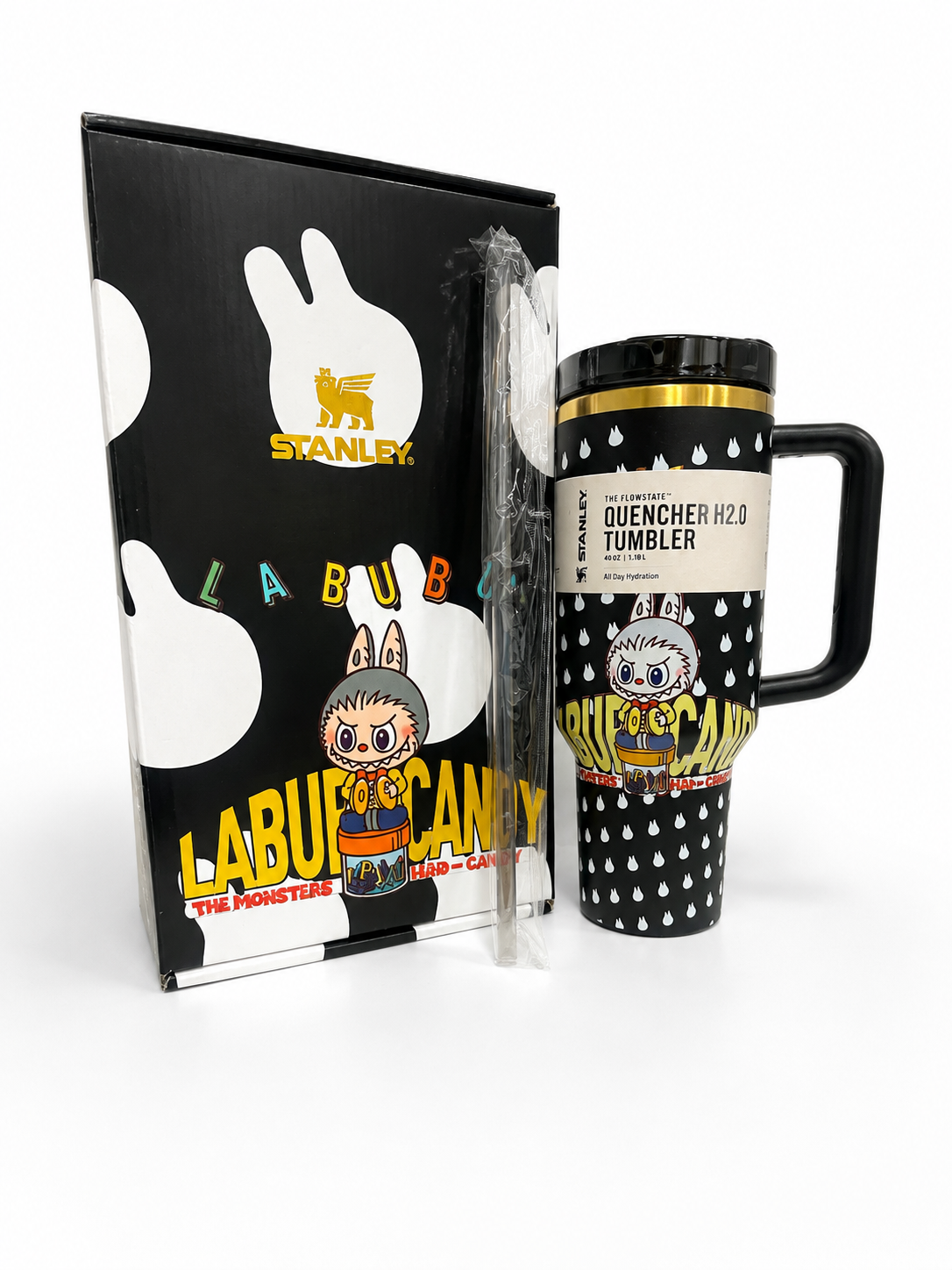 Stanley x Labubu Candy 40 oz Quencher Tumbler Gift Set – New in Box