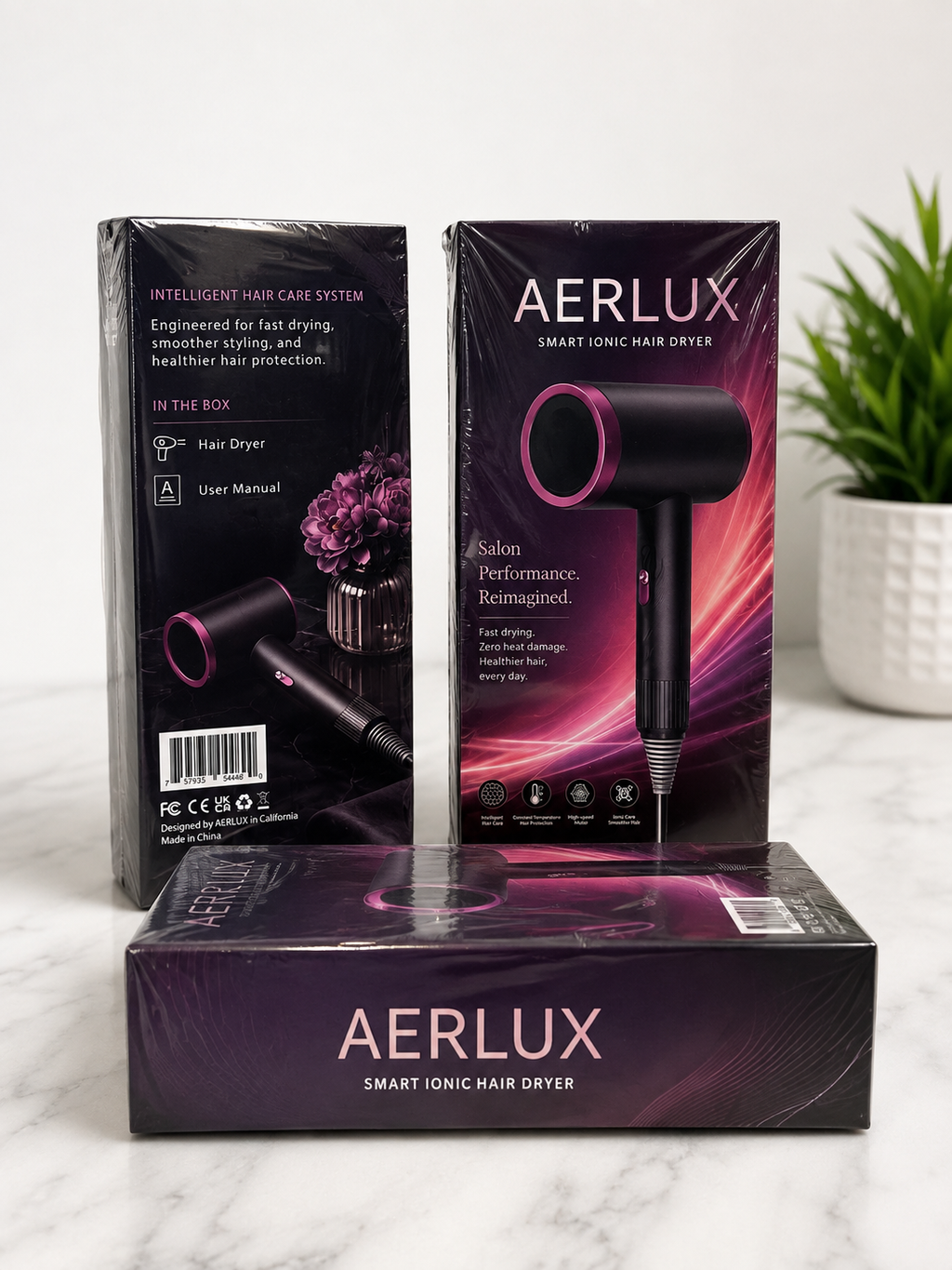 AERLUX Smart Ionic Hair Dryer – New & Sealed